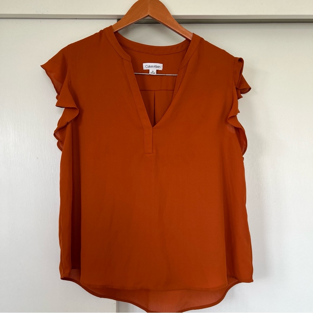 Calvin Klein V Neck Blouse